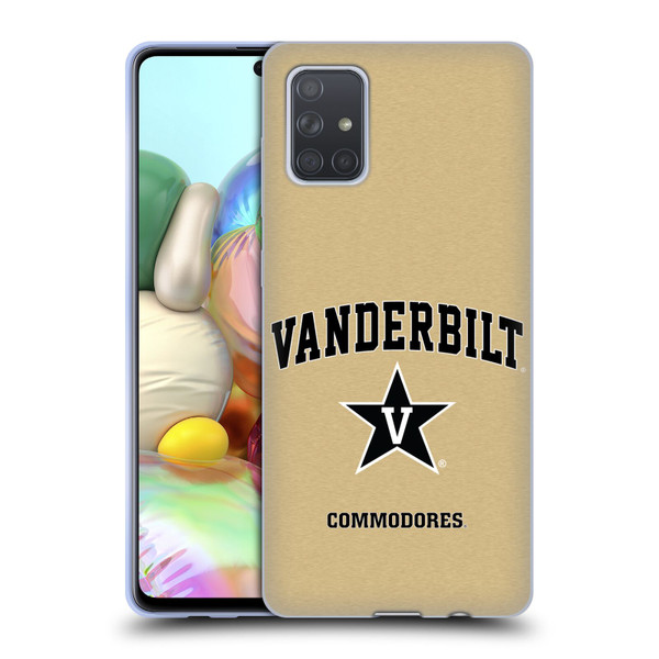 Vanderbilt University Vandy Vanderbilt University Campus Logotype Soft Gel Case for Samsung Galaxy A71 (2019)