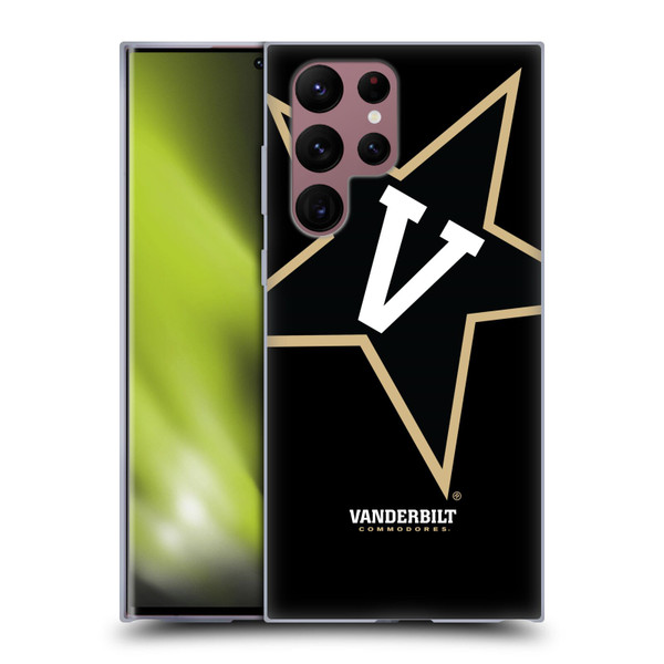 Vanderbilt University Vandy Vanderbilt University Oversized Icon Soft Gel Case for Samsung Galaxy S22 Ultra 5G