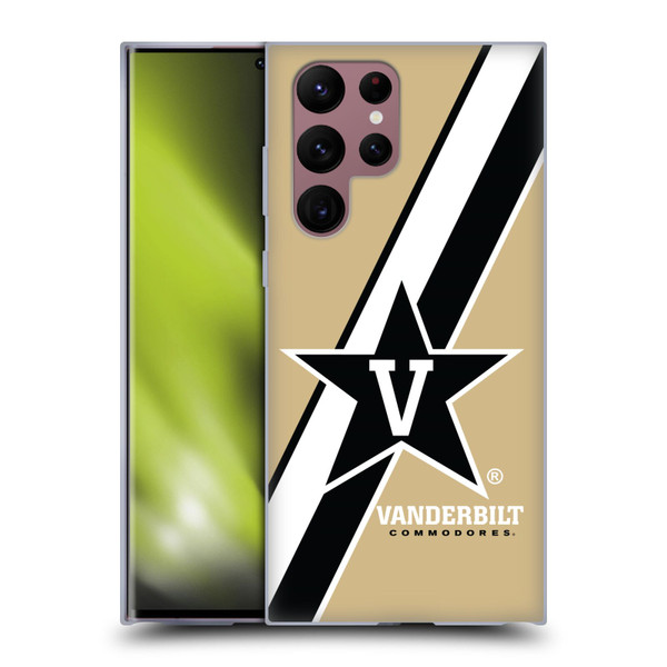 Vanderbilt University Vandy Vanderbilt University Stripes Soft Gel Case for Samsung Galaxy S22 Ultra 5G