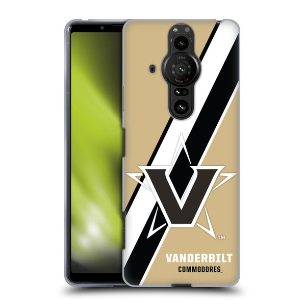 Vanderbilt University Vandy Vanderbilt University Stripes Soft Gel Case for Sony Xperia Pro-I
