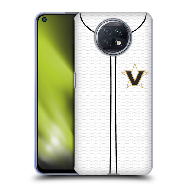 Vanderbilt University Vandy Vanderbilt University Baseball Jersey Soft Gel Case for Xiaomi Redmi Note 9T 5G