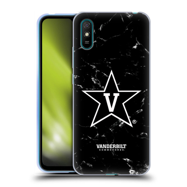 Vanderbilt University Vandy Vanderbilt University Black And White Marble Soft Gel Case for Xiaomi Redmi 9A / Redmi 9AT