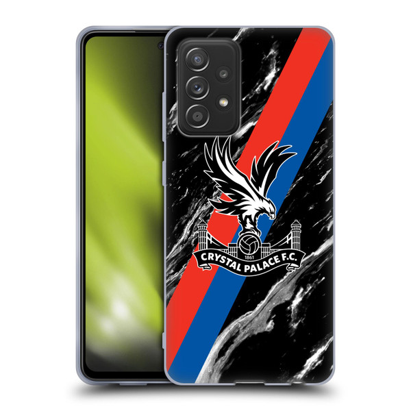 Crystal Palace FC Crest Black Marble Soft Gel Case for Samsung Galaxy A52 / A52s / 5G (2021)