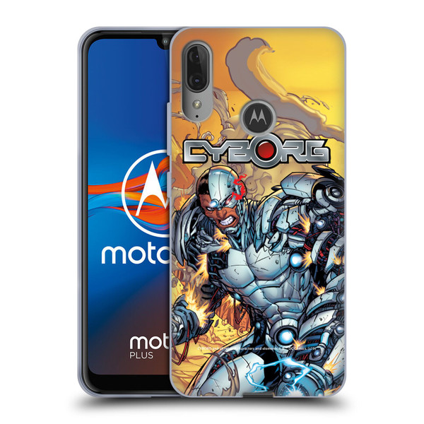 Cyborg DC Comics Fast Fashion Comic Soft Gel Case for Motorola Moto E6 Plus