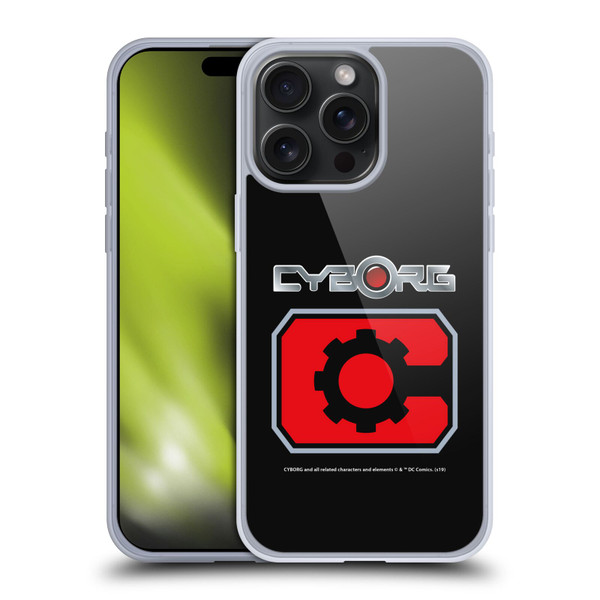 Cyborg DC Comics Logos Retro Soft Gel Case for Apple iPhone 15 Pro Max