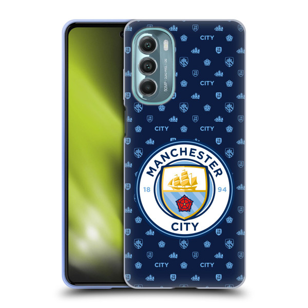 Manchester City Man City FC Patterns Dark Blue Soft Gel Case for Motorola Moto G Stylus 5G (2022)