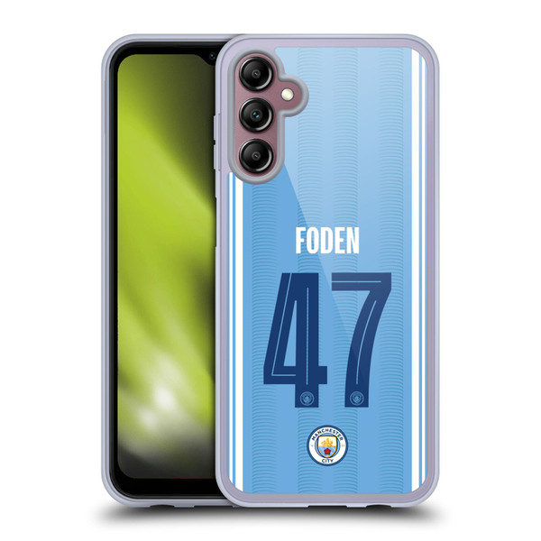 Manchester City Man City FC 2023/24 Players Home Kit Phil Foden Soft Gel Case for Samsung Galaxy A14 5G