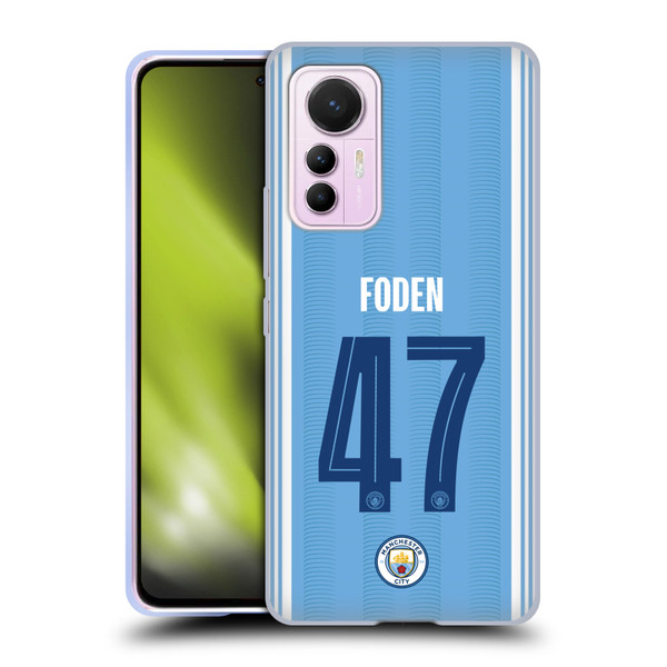 Manchester City Man City FC 2023/24 Players Home Kit Phil Foden Soft Gel Case for Xiaomi 12 Lite