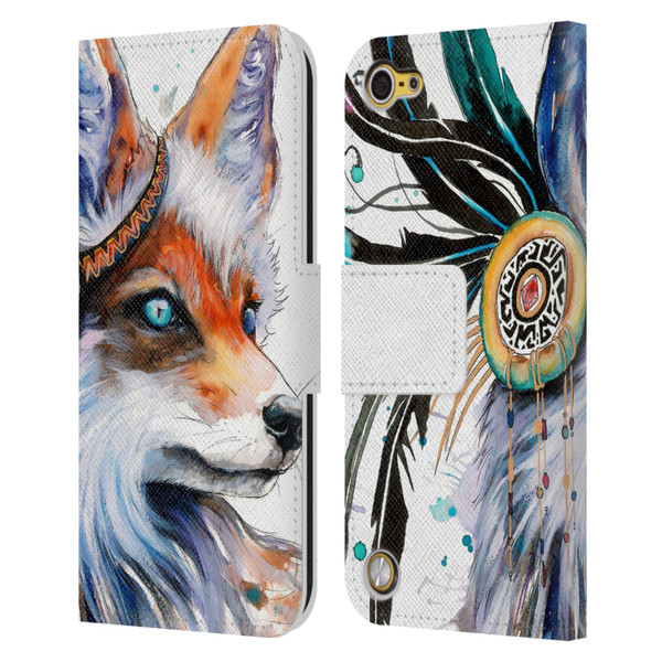 Pixie Cold Animals Fox Leather Book Wallet Case Cover For Apple iPod Touch 5G 5th Gen