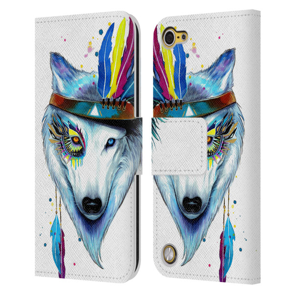Pixie Cold Animals Warrior Leather Book Wallet Case Cover For Apple iPod Touch 5G 5th Gen