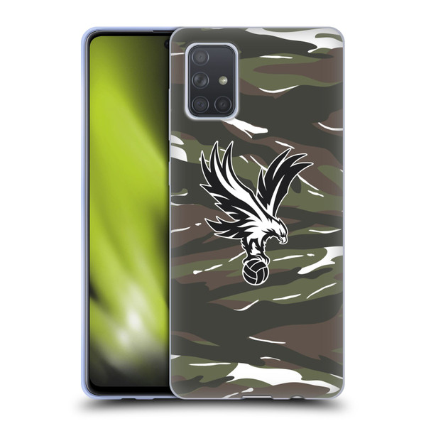 Crystal Palace FC Crest Woodland Camouflage Soft Gel Case for Samsung Galaxy A71 (2019)