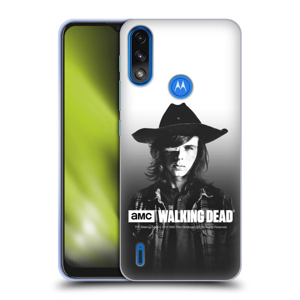 AMC The Walking Dead Filtered Portraits Carl Soft Gel Case for Motorola Moto E7 Power / Moto E7i Power