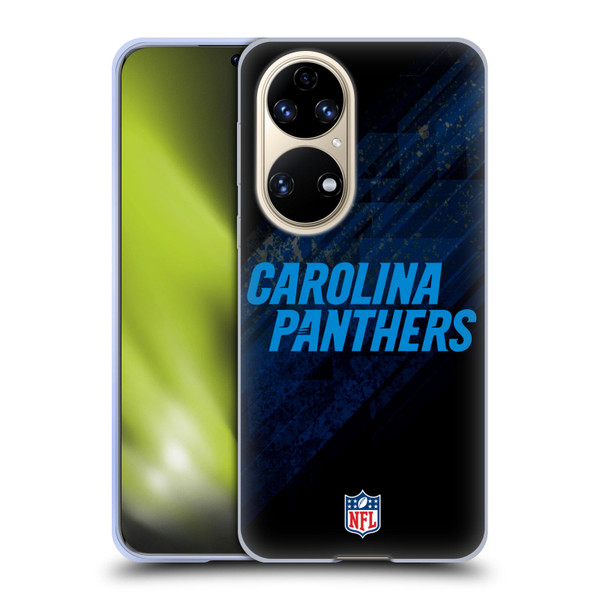 NFL Carolina Panthers Logo Blur Soft Gel Case for Huawei P50