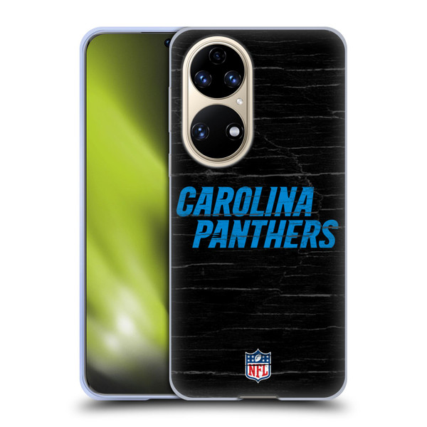 NFL Carolina Panthers Logo Distressed Look Soft Gel Case for Huawei P50