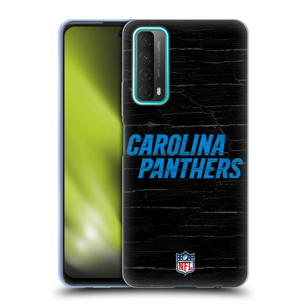 NFL Carolina Panthers Logo Distressed Look Soft Gel Case for Huawei P Smart (2021)
