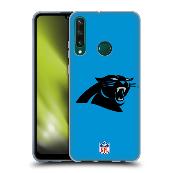NFL Carolina Panthers Logo Plain Soft Gel Case for Huawei Y6p