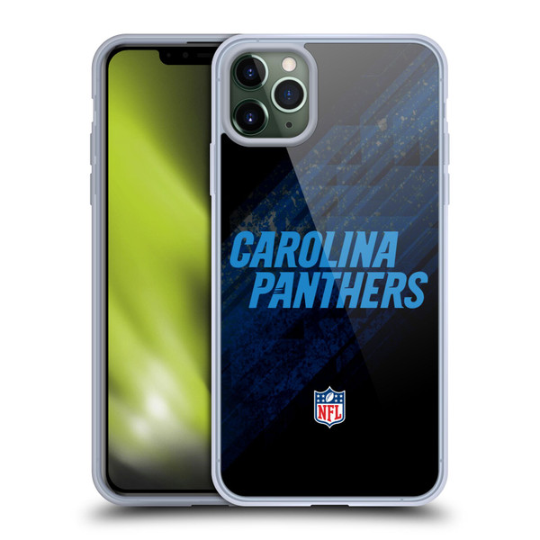 NFL Carolina Panthers Logo Blur Soft Gel Case for Apple iPhone 11 Pro Max