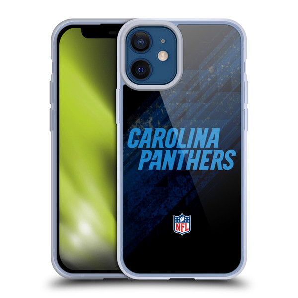 NFL Carolina Panthers Logo Blur Soft Gel Case for Apple iPhone 12 Mini