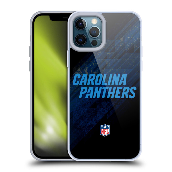 NFL Carolina Panthers Logo Blur Soft Gel Case for Apple iPhone 12 Pro Max