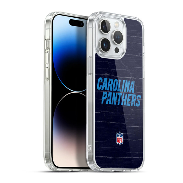 NFL Carolina Panthers Logo Distressed Look Soft Gel Case for Apple iPhone 13 Pro Max & MagSafe