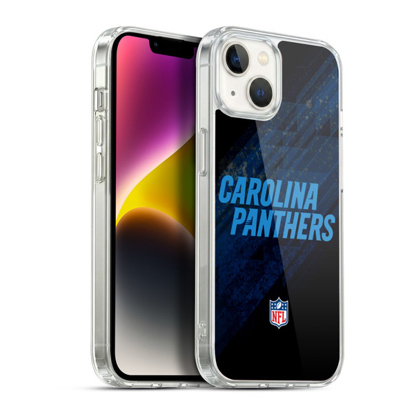 NFL Carolina Panthers Logo Blur Soft Gel Case for Apple iPhone 14 Plus & MagSafe