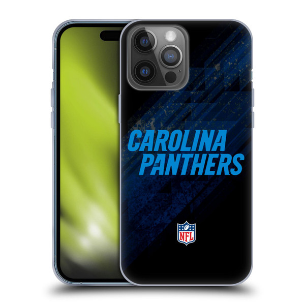 NFL Carolina Panthers Logo Blur Soft Gel Case for Apple iPhone 14 Pro Max