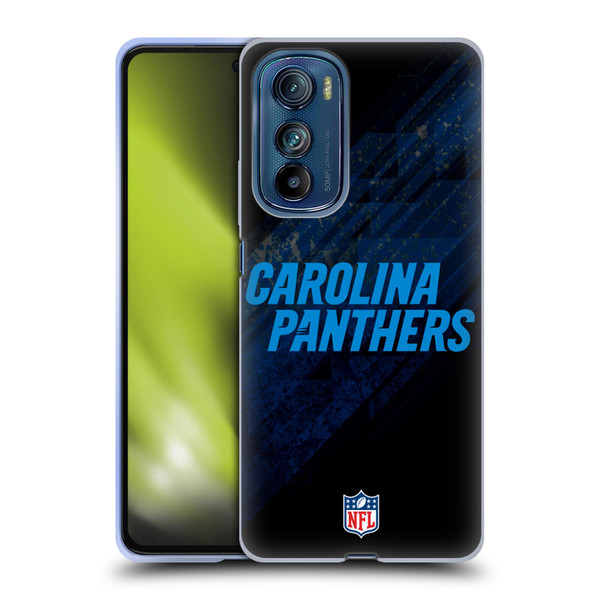 NFL Carolina Panthers Logo Blur Soft Gel Case for Motorola Edge 30