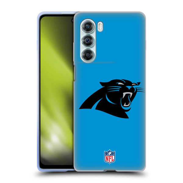 NFL Carolina Panthers Logo Plain Soft Gel Case for Motorola Edge S30 / Moto G200 5G