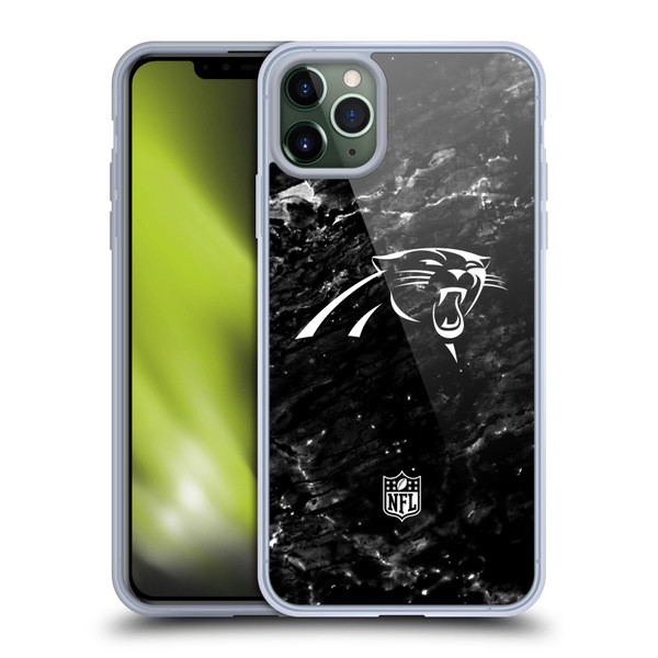 NFL Carolina Panthers Artwork Marble Soft Gel Case for Apple iPhone 11 Pro Max