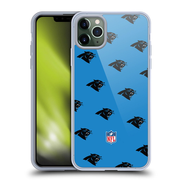 NFL Carolina Panthers Artwork Patterns Soft Gel Case for Apple iPhone 11 Pro Max