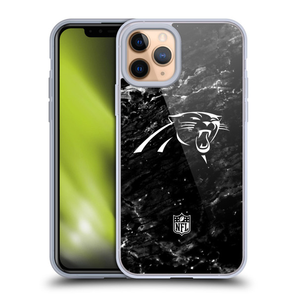 NFL Carolina Panthers Artwork Marble Soft Gel Case for Apple iPhone 11 Pro