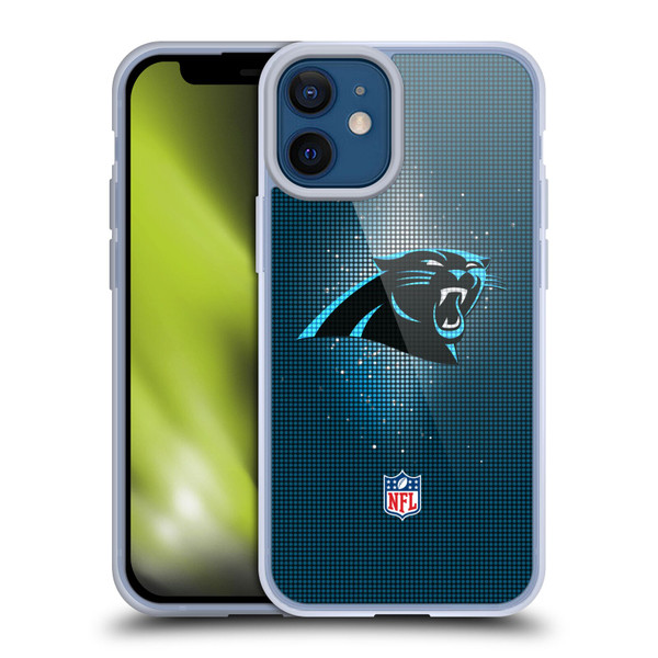 NFL Carolina Panthers Artwork LED Soft Gel Case for Apple iPhone 12 Mini