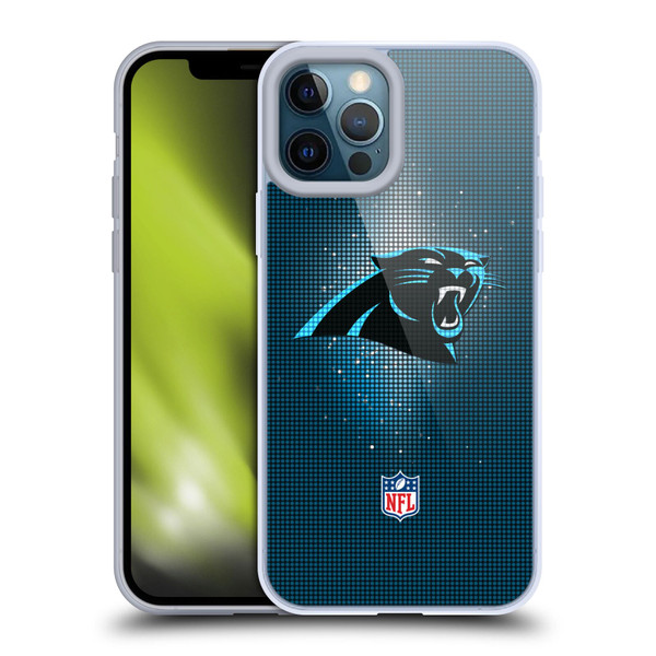 NFL Carolina Panthers Artwork LED Soft Gel Case for Apple iPhone 12 Pro Max