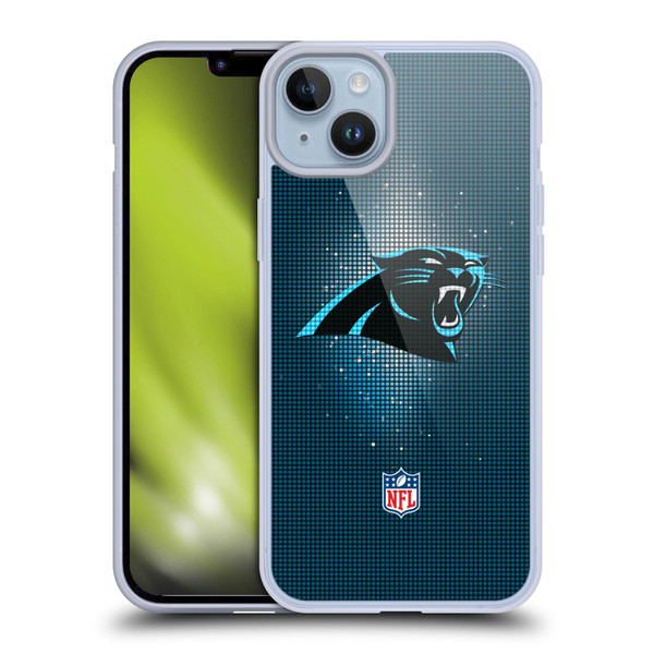 NFL Carolina Panthers Artwork LED Soft Gel Case for Apple iPhone 14 Plus