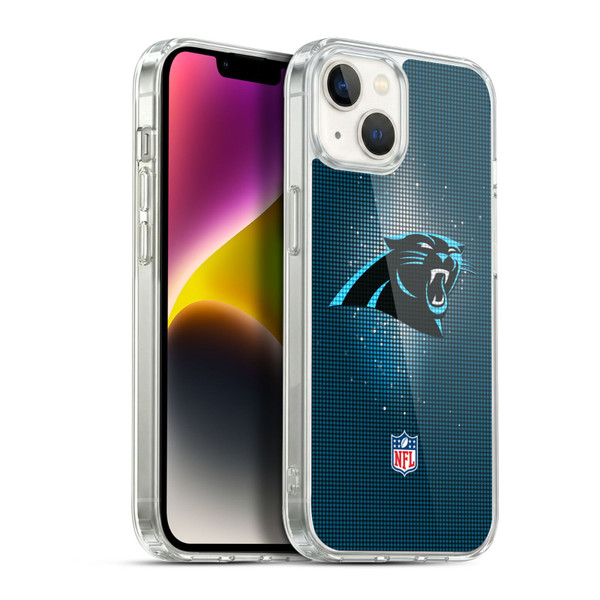 NFL Carolina Panthers Artwork LED Soft Gel Case for Apple iPhone 14 Plus & MagSafe