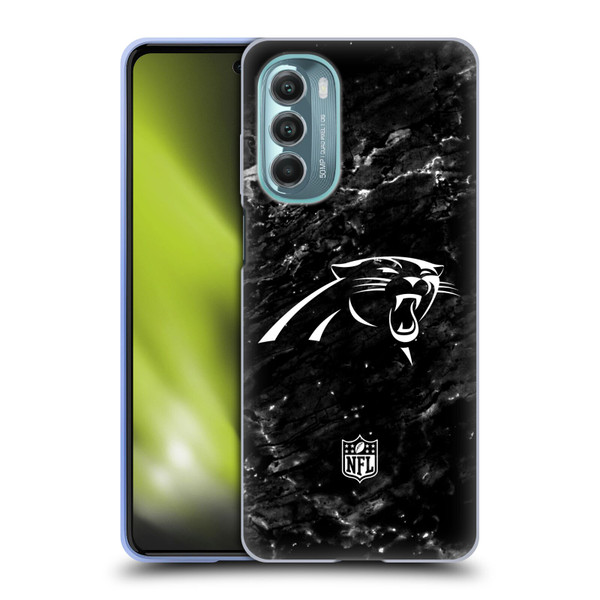 NFL Carolina Panthers Artwork Marble Soft Gel Case for Motorola Moto G Stylus 5G (2022)