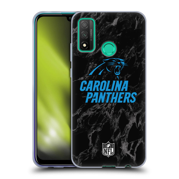 NFL Carolina Panthers Graphics Coloured Marble Soft Gel Case for Huawei P Smart (2020)