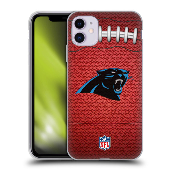 NFL Carolina Panthers Graphics Football Soft Gel Case for Apple iPhone 11