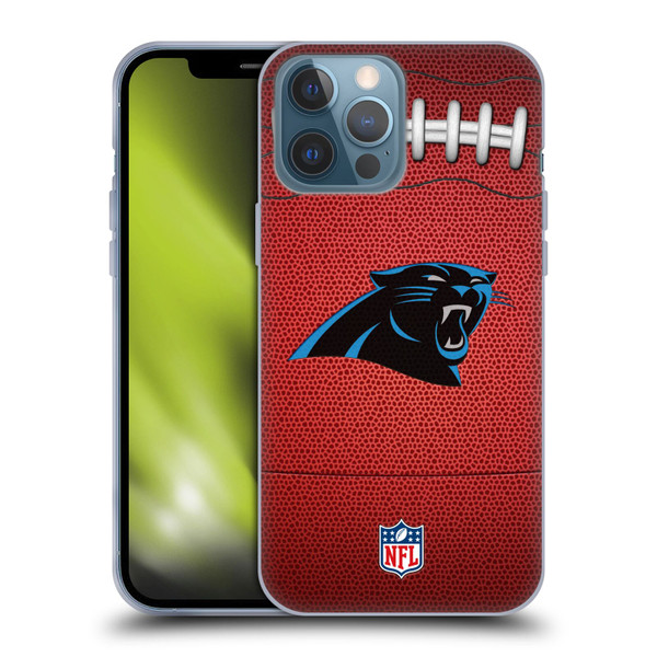 NFL Carolina Panthers Graphics Football Soft Gel Case for Apple iPhone 13 Pro Max