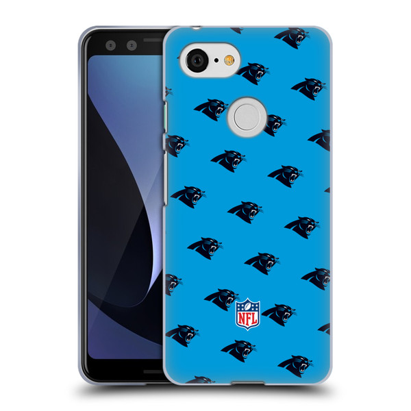 NFL Carolina Panthers Artwork Patterns Soft Gel Case for Google Pixel 3