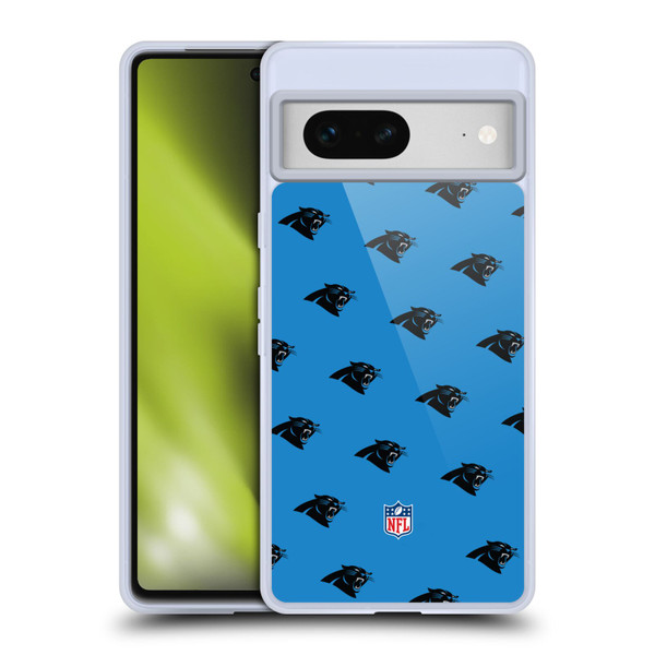 NFL Carolina Panthers Artwork Patterns Soft Gel Case for Google Pixel 7