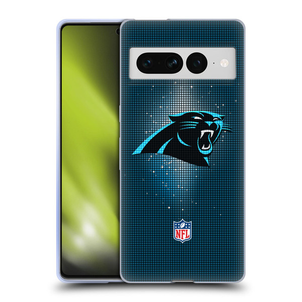 NFL Carolina Panthers Artwork LED Soft Gel Case for Google Pixel 7 Pro