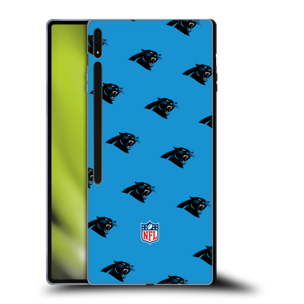 NFL Carolina Panthers Artwork Patterns Soft Gel Case for Samsung Galaxy Tab S8 Ultra