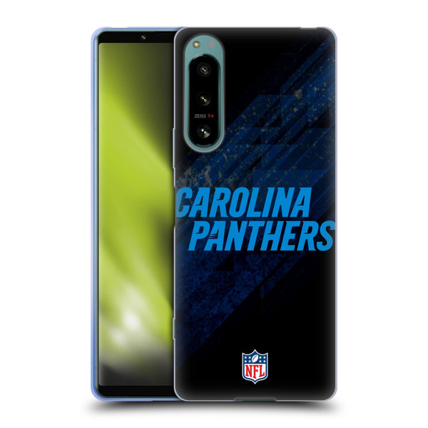 NFL Carolina Panthers Logo Blur Soft Gel Case for Sony Xperia 5 IV