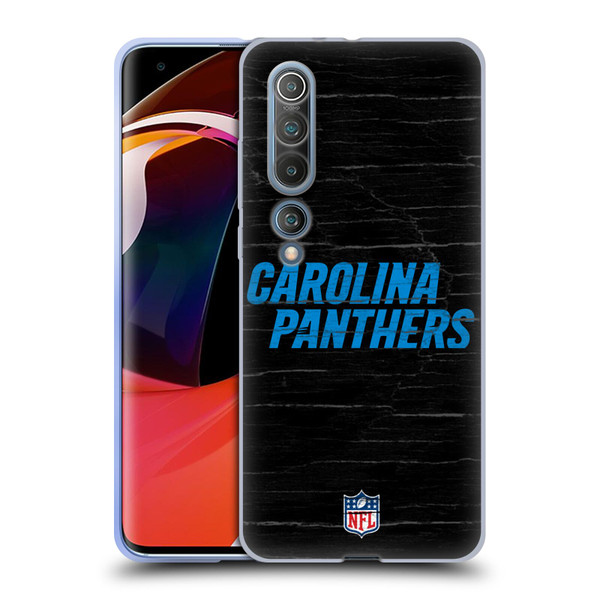 NFL Carolina Panthers Logo Distressed Look Soft Gel Case for Xiaomi Mi 10 5G / Mi 10 Pro 5G