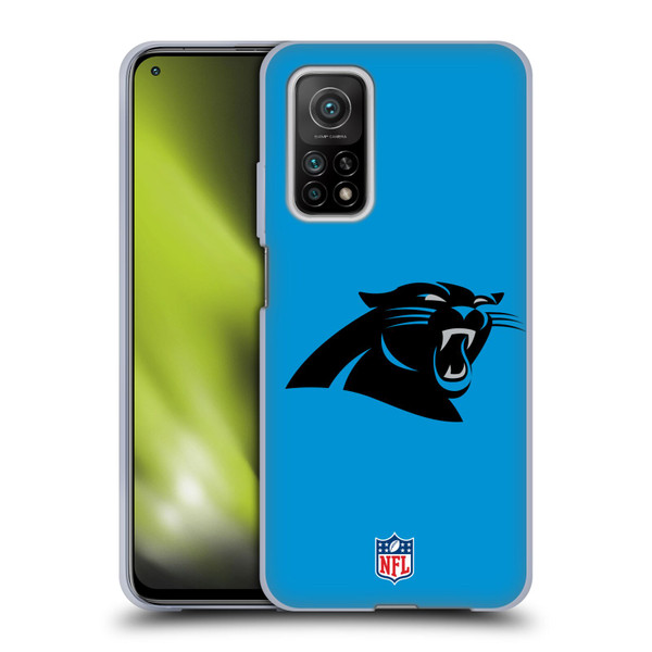 NFL Carolina Panthers Logo Plain Soft Gel Case for Xiaomi Mi 10T 5G