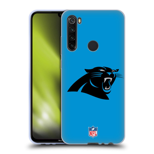 NFL Carolina Panthers Logo Plain Soft Gel Case for Xiaomi Redmi Note 8T