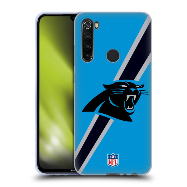 NFL Carolina Panthers Logo Stripes Soft Gel Case for Xiaomi Redmi Note 8T