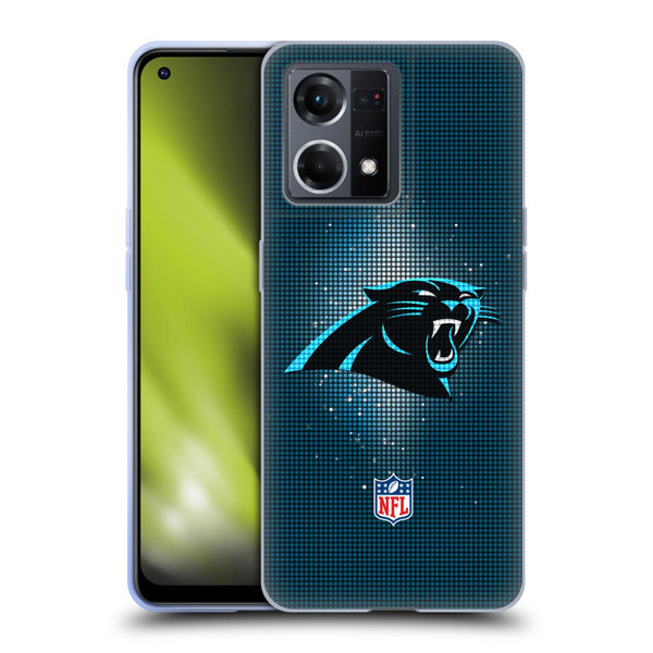 NFL Carolina Panthers Artwork LED Soft Gel Case for OPPO Reno8 4G