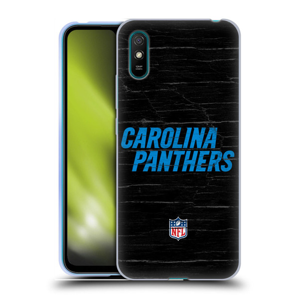 NFL Carolina Panthers Logo Distressed Look Soft Gel Case for Xiaomi Redmi 9A / Redmi 9AT